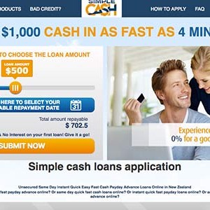 Simple Cash homepage