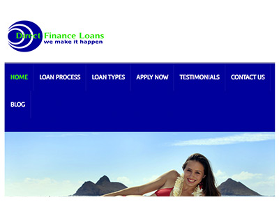 Direct Finance Loans homepage