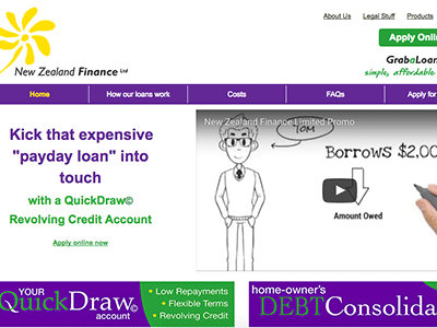 NZ Finance LTD homepage