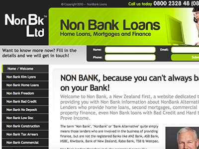 Non-Bank homepage