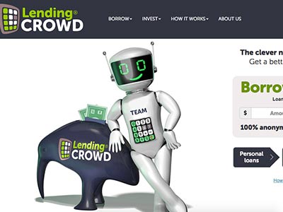 Lending Crowd homepage