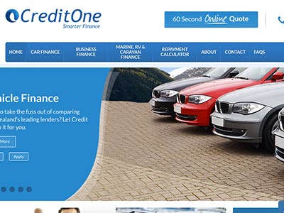 Credit One homepage