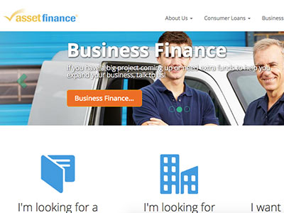 Asset Finance homepage