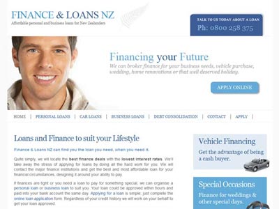 Finance & Loans NZ homepage