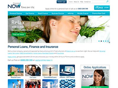 Finance Now homepage