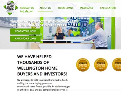 The Home Loan Shop homepage