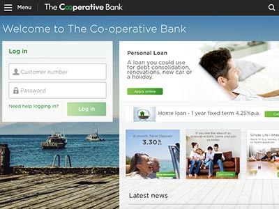 The Co-operative Bank homepage