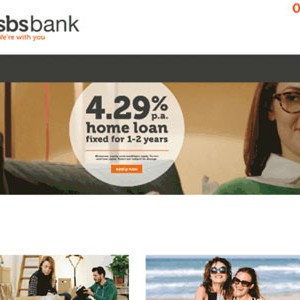 SBS Bank homepage