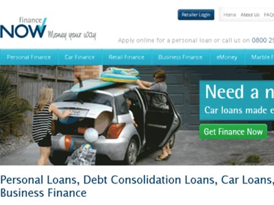 Finance Now homepage