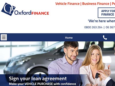 Oxford Finance homepage