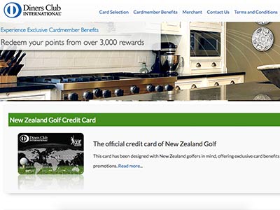 Diners Club homepage