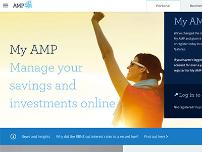 AMP Services homepage