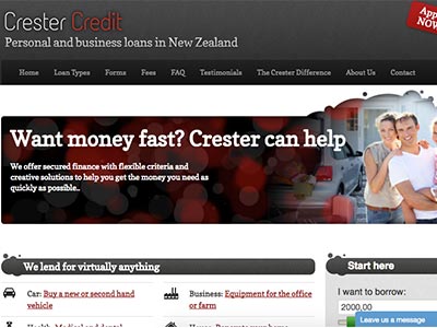 Crester homepage