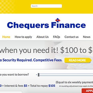 Chequers Finance homepage