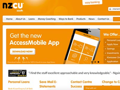 NZCU South Loans  homepage