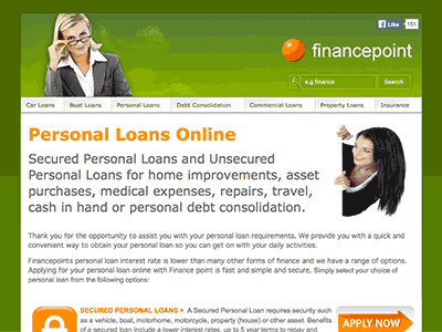 Finance Point homepage