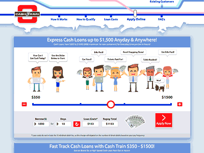 Cash Train homepage