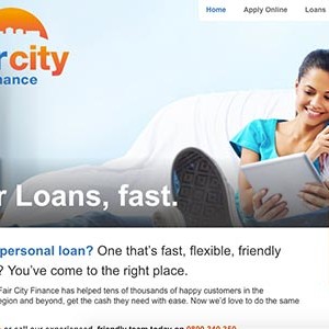 Fair City Finance homepage