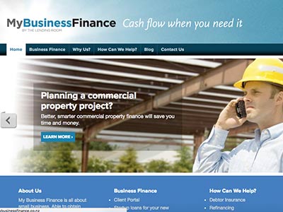 My Business Finance homepage