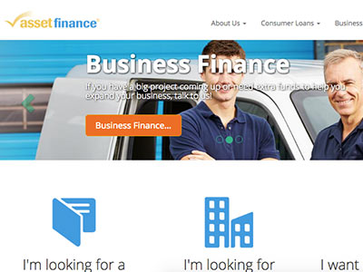 Asset Loans homepage