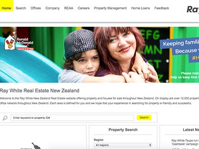 Ray White homepage