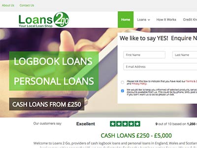 Loans2Go homepage