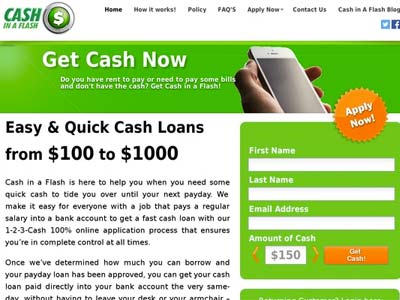 cash in a flash payday loans