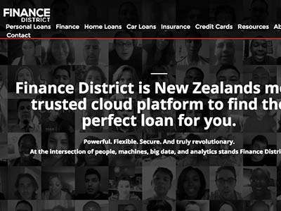 Finance District homepage