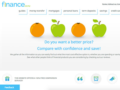 Finance.co.nz homepage