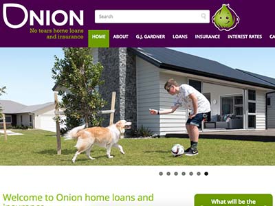 Onion Home Loans homepage