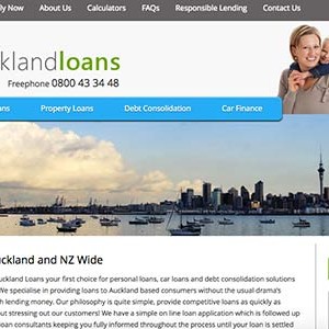 Auckland Loans homepage