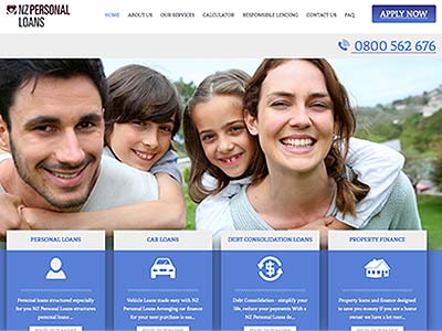 NZ Personal Loans homepage