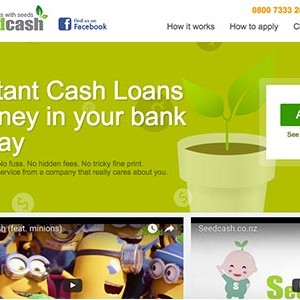 Seed Cash homepage