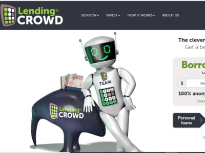 Lending Crowd homepage